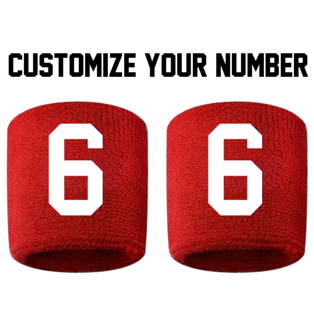 baseball wristbands with numbers