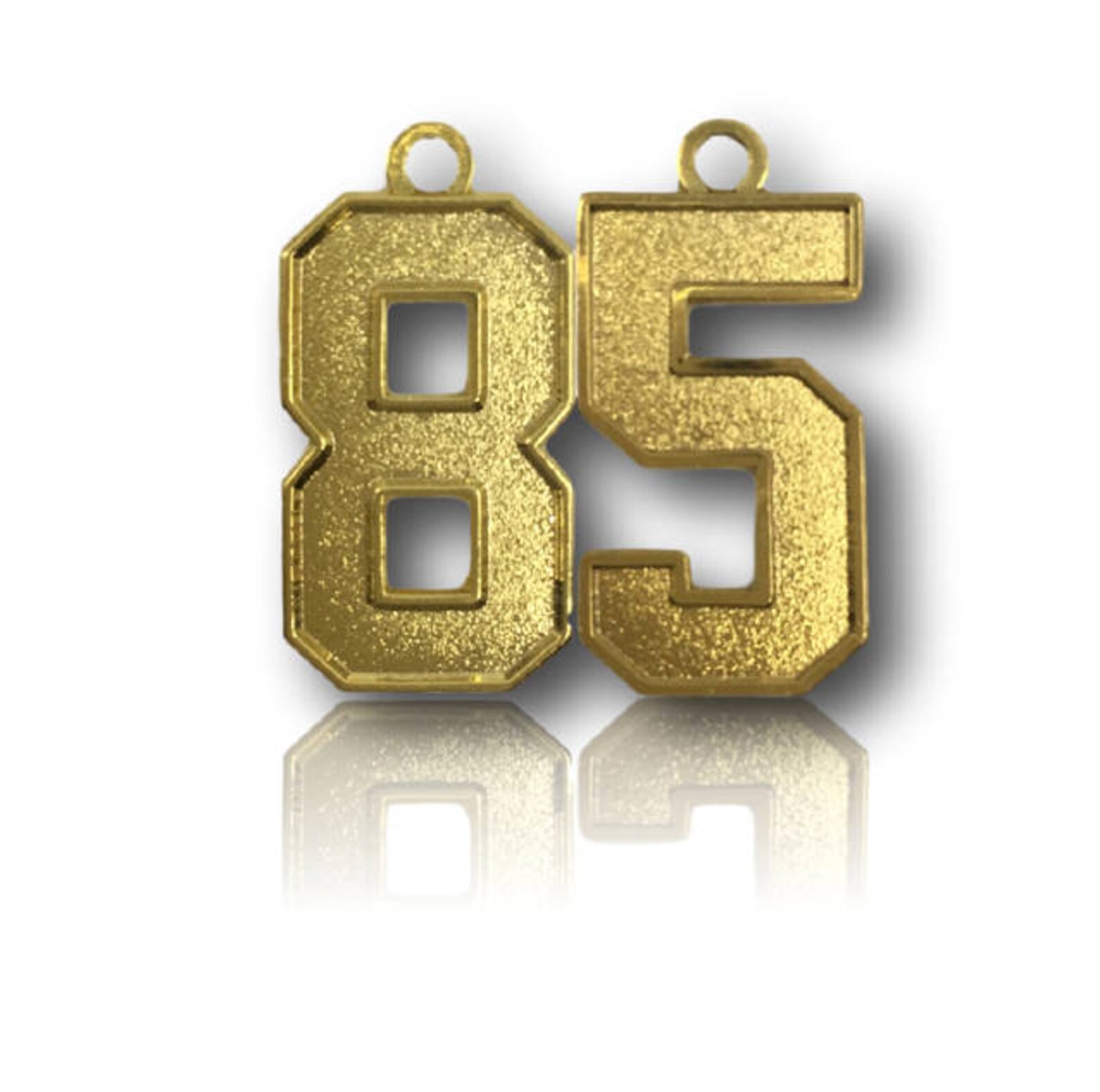Number 85 Jersey Style Sports Necklace Charm Pendant Etsy