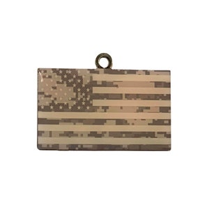 Camo USA American Flag CHARM Camouflage   to Service Military United States of America for Bracelet Necklace & DIY Jewelry