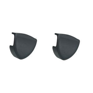 Custom Team Color BLACK Pro Style Facemask Clips for Mini Football Helmet Eye Shield Visor - Two Clips / One Pair - CLIPS ONLY
