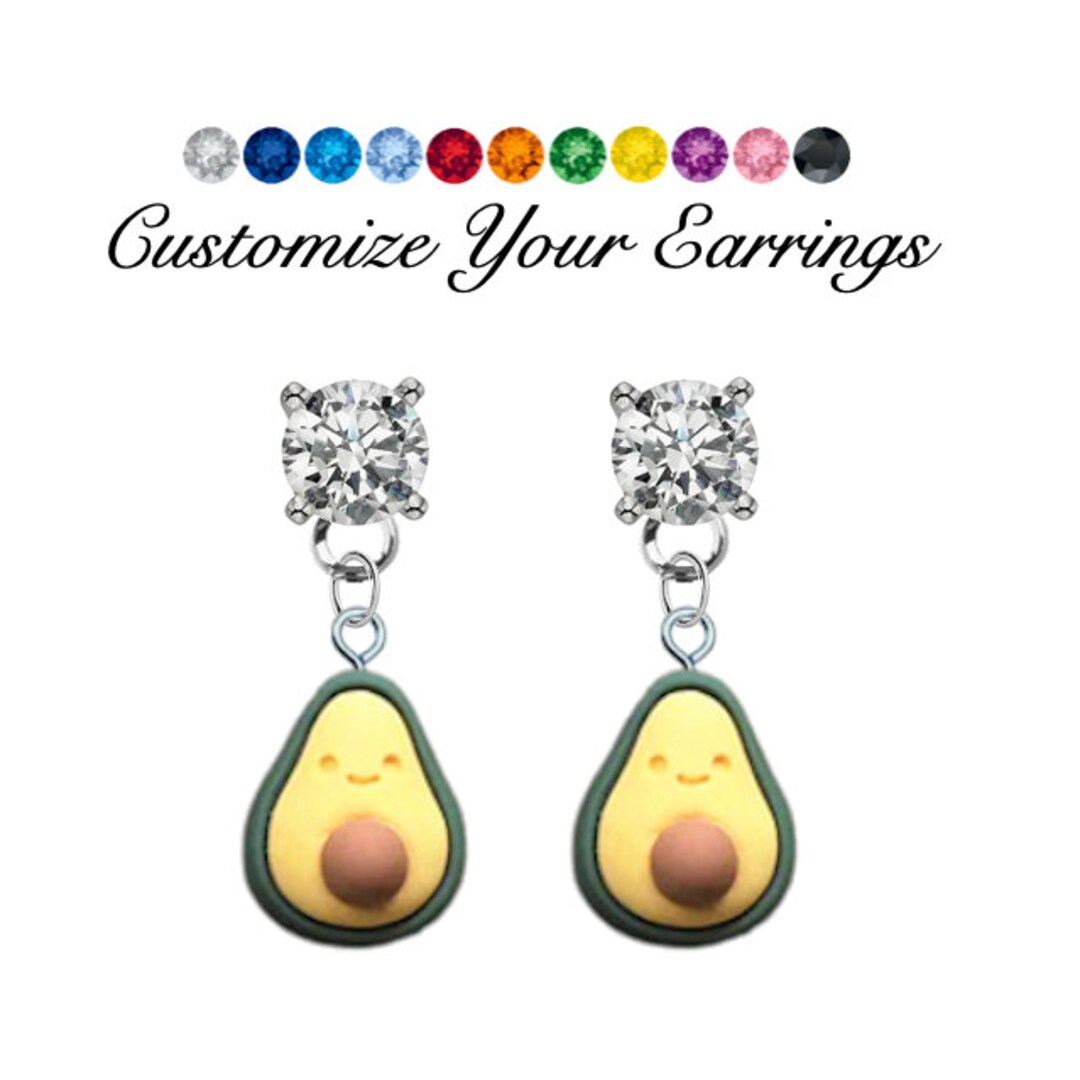 Claire's avocado earrings clearance