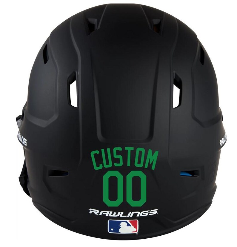 Custom Name & Number Baseball Softball Batting Helmet Decal - Pick Color and Size - Youth Travel TeeBall T Ball High School - Ships Today image 12
