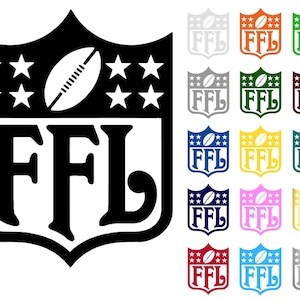2.5&quot; Fantasy Football FFL Car Truck Window Vinyl Decal Sticker - Pick Your Color