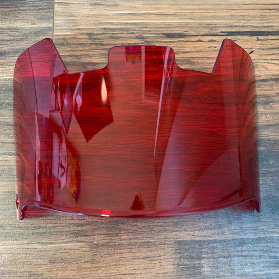 Clear Red Tint Football Helmet Eye Shield Visor W/ Fast Etsy