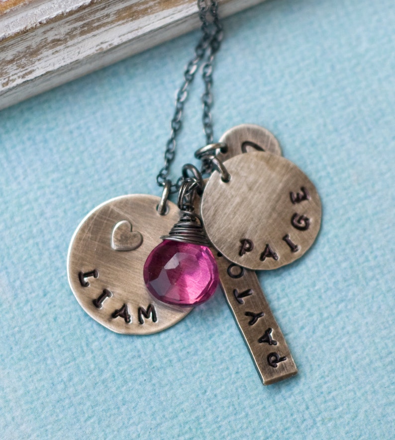 Mother Necklace Personalized Mother's Jewelry Mommy Etsy