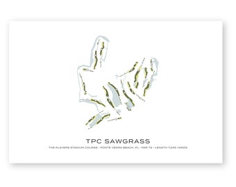 TPC Sawgrass Course Map (Digital)