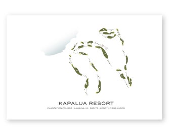 Kapalua Resort Plantation Course Map (Digital)