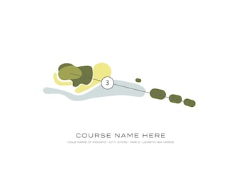 Custom Hole-In-One Golf Course Map (Digital)