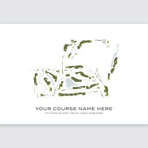 Custom Golf Course Map digital - Il 300x300.5486971856 H89c