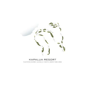 Mapa del campo de golf de Kapalua Resort Plantation (digital)