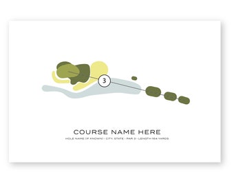 Custom Hole-In-One Golf Course Map (Digital)