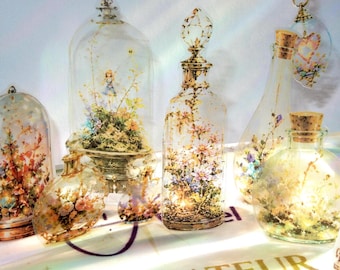 Decorador – Muebles en miniatura de fantasía | Decoración DIY para dioramas, cajas de sombras y casas de muñecas | Película decorativa transparente | van Angel