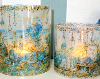 Lámpara decorativa Playa Atlántida | Concha marina | Playa | Náutico | Gabinete de curiosidades luminoso | Decoración de fantasía | Regalo mágico | van Angel
