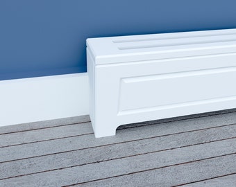 New Custom Made To Order Baseboard Heater Covers. Top venting single v panel. (Demo, don't order, please read description)