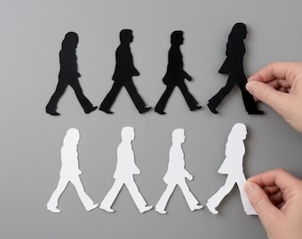 Beatles Abbey Road Cutouts • Tagboard Figures, Music Decor