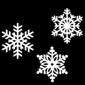 20 White small Snowflake paper die cut, Snowflake Die Cut, Poster board Snowflake, Snowflake Paper Punch, Paper Snowflake, winter decoration