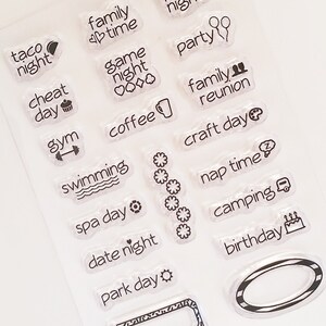 Best of Times PLANNER Clear Sheet Cling Stamp Set image 2