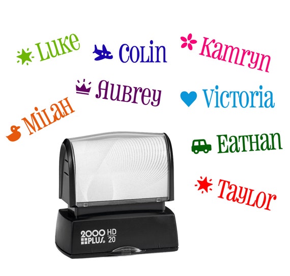 Name Stamp for Kids Childrens Personalized Rubber Stamp Gift Kids Stamp  Self Inking Customized Stamper 