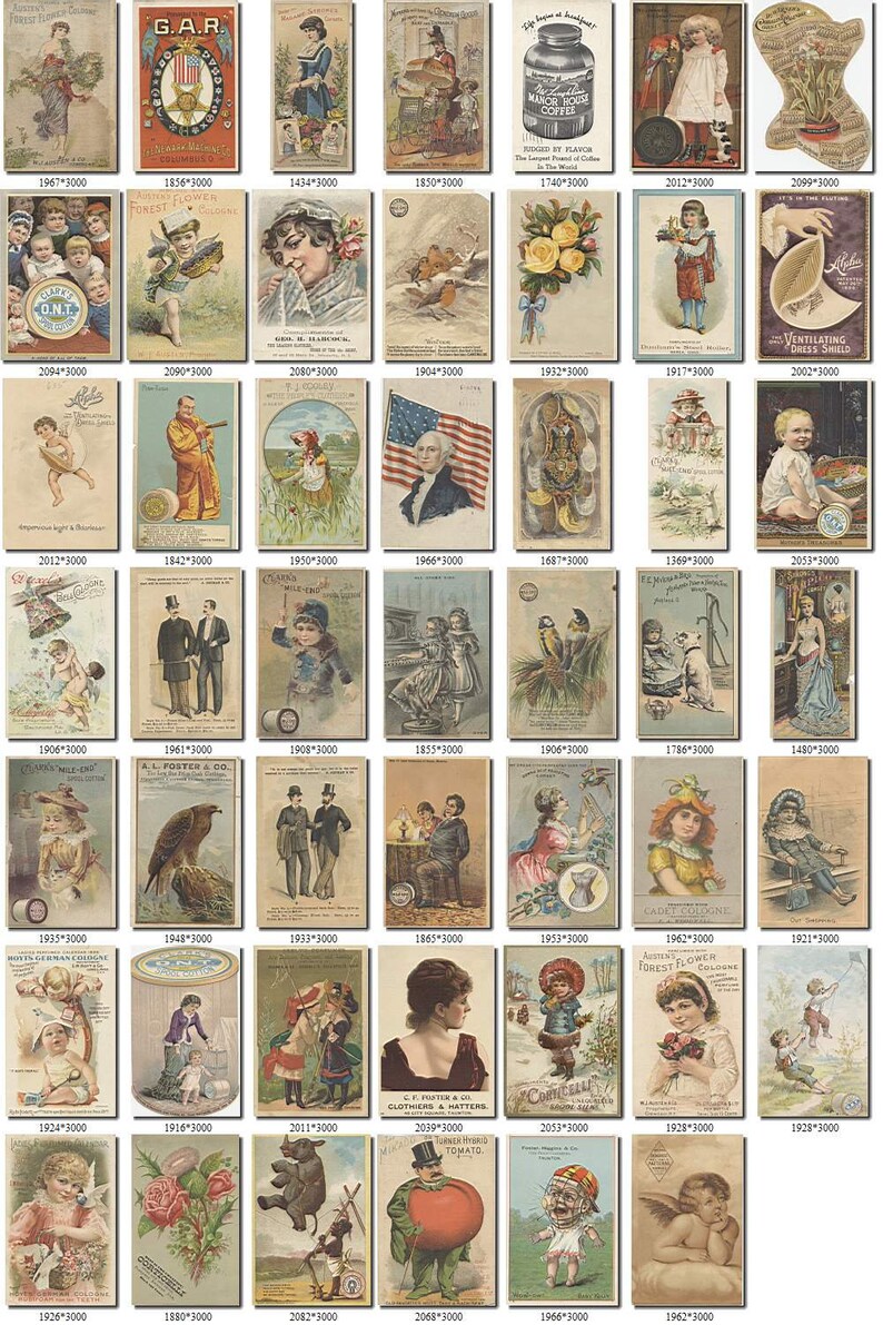 EPHEMERA1 Collection with 400 vintage advertising trading Etsy
