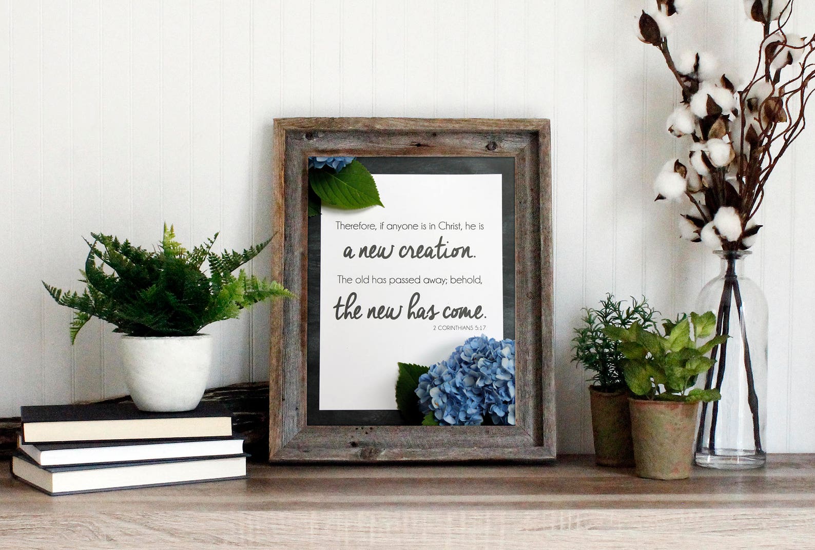 2 Corinthians 5:17 Bible Verse | Scripture Wall Art Print | New ...