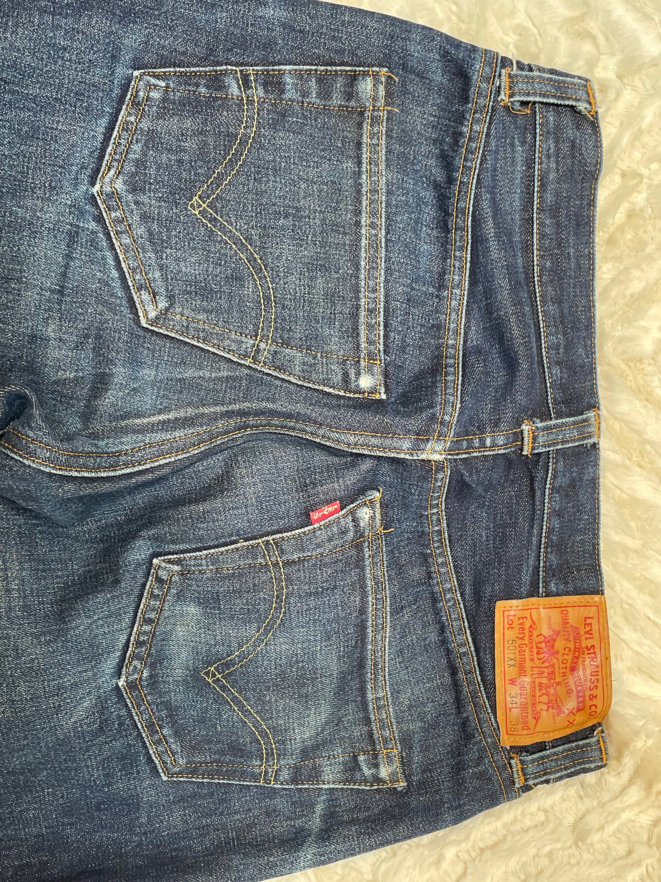 Levi's Unisex 501XX Big E Reissue 1940's Jeans 32 X 38 or 27 Cuffed ...