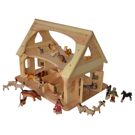 Wooden Toy Animals For Barn Wooden Toy Animals For Barn Le Waldorf Toys Natural Children S Ultimate