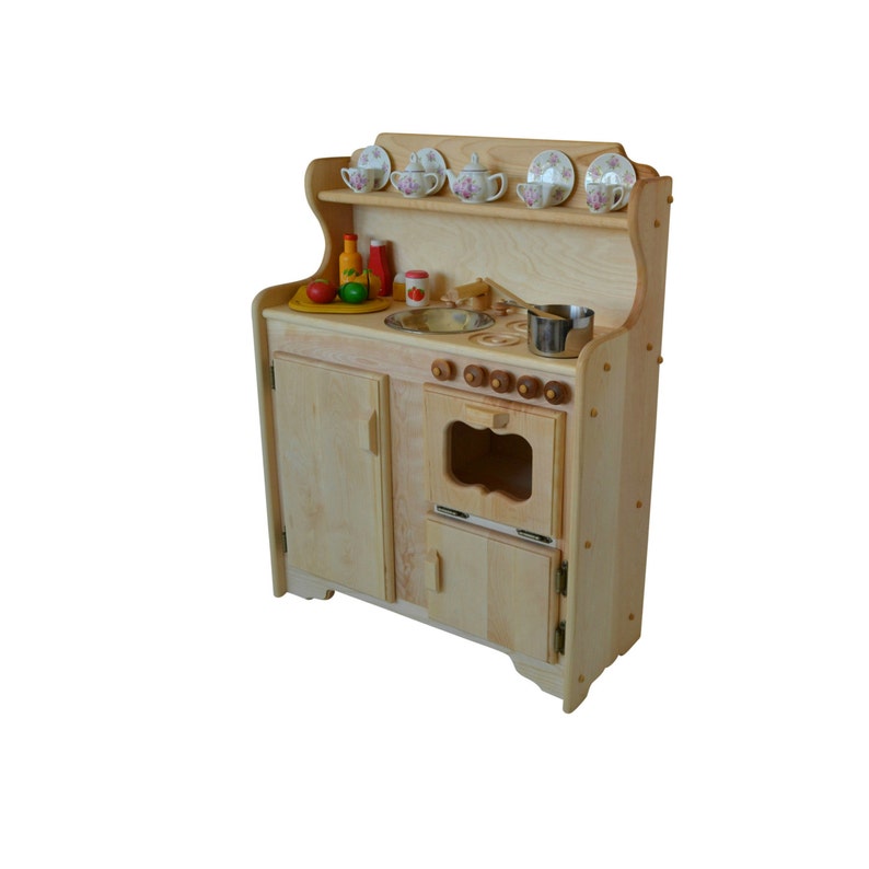 montessori wooden play kitchen