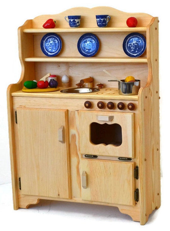 elves and angels play kitchen