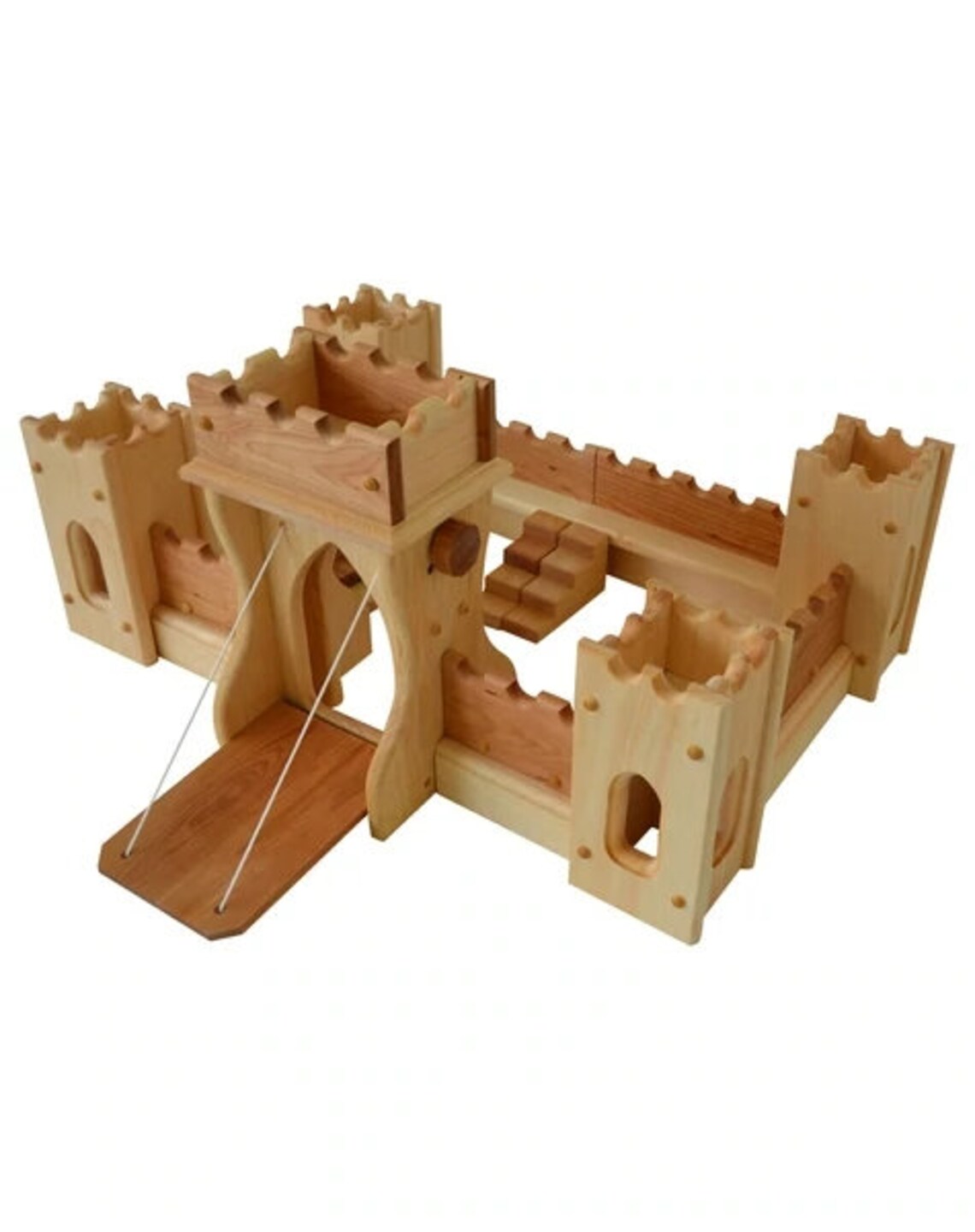 Wooden Toy Castlehandcrafted Wood Castle High Quality Etsy