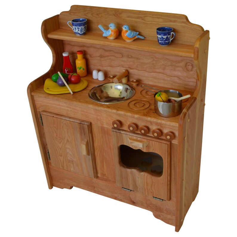 Cuisine en bois jeu cuisine cuisine jouet en bois en bois Etsy