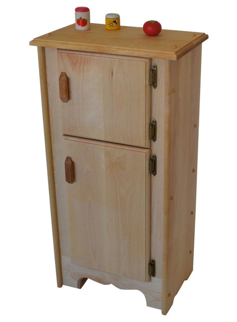 Natural Wooden Toy Kitchen Icebox/refrigeratorwaldorf Play Etsy