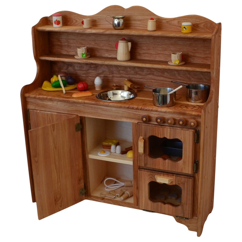 Waldorf Wooden Toy Kitchenhardwood Play Kitchenplay Stove Etsy