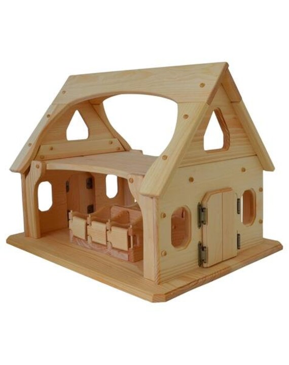 wooden stable toy