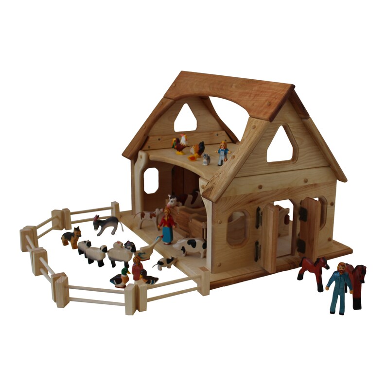 wooden farm playset