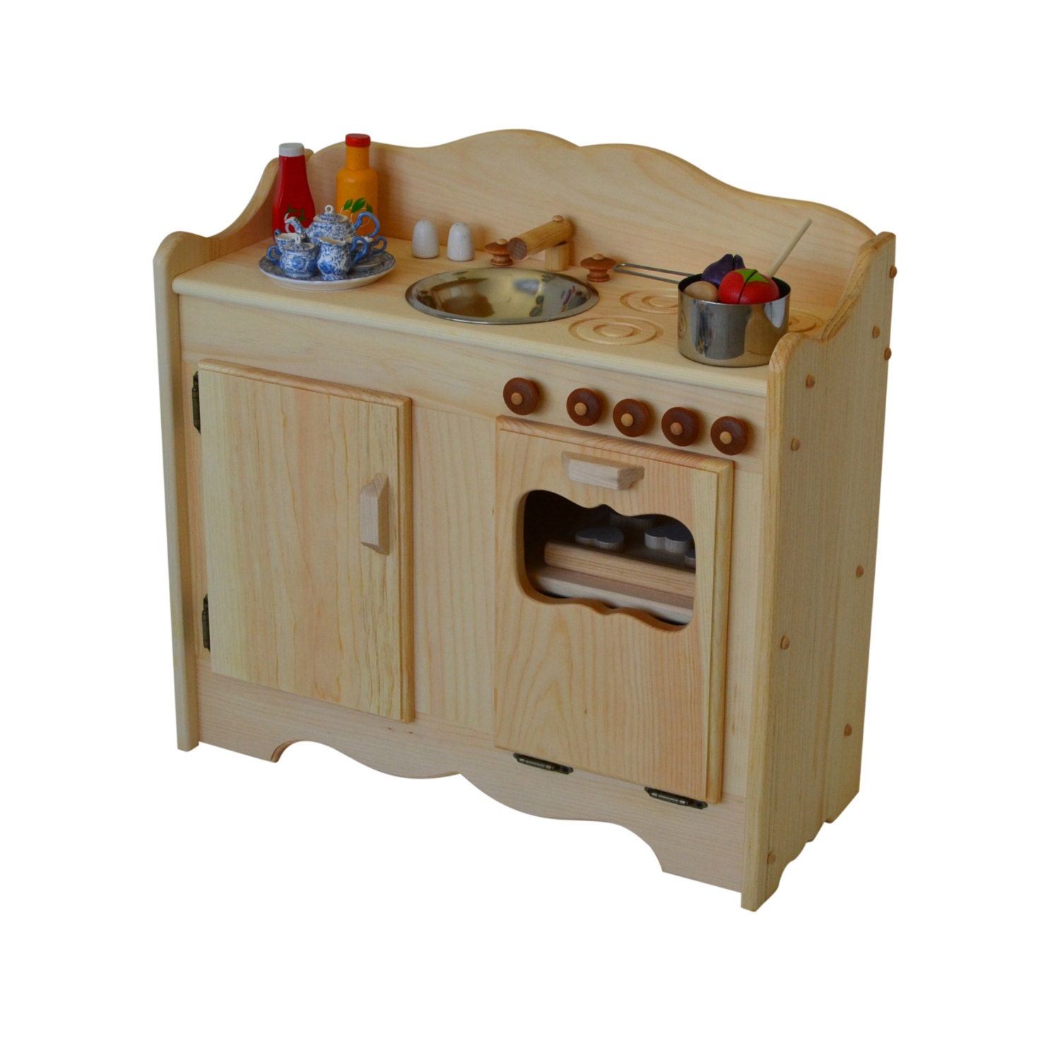 elves and angels play kitchen