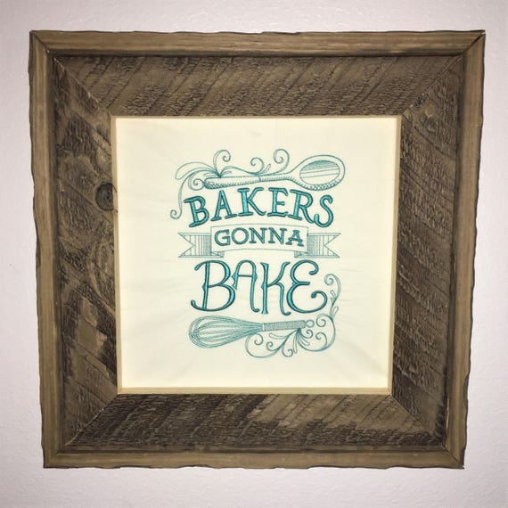 teal rustic embroidered kitchen decor funny kitchen sayings | etsy
