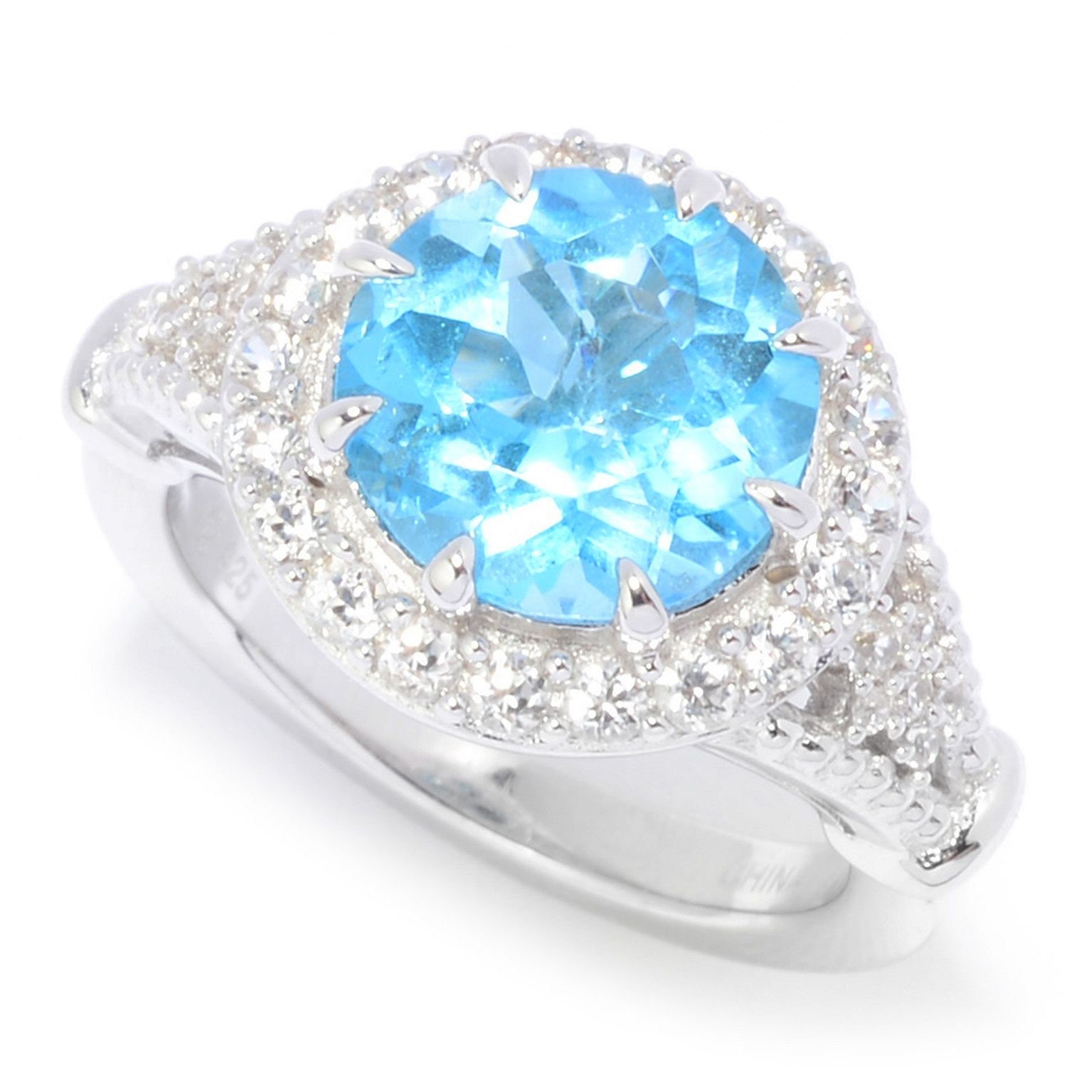 Pinctore Sterling Silver Zircon Ring Pinctore Sterling Silver Zircon Ring