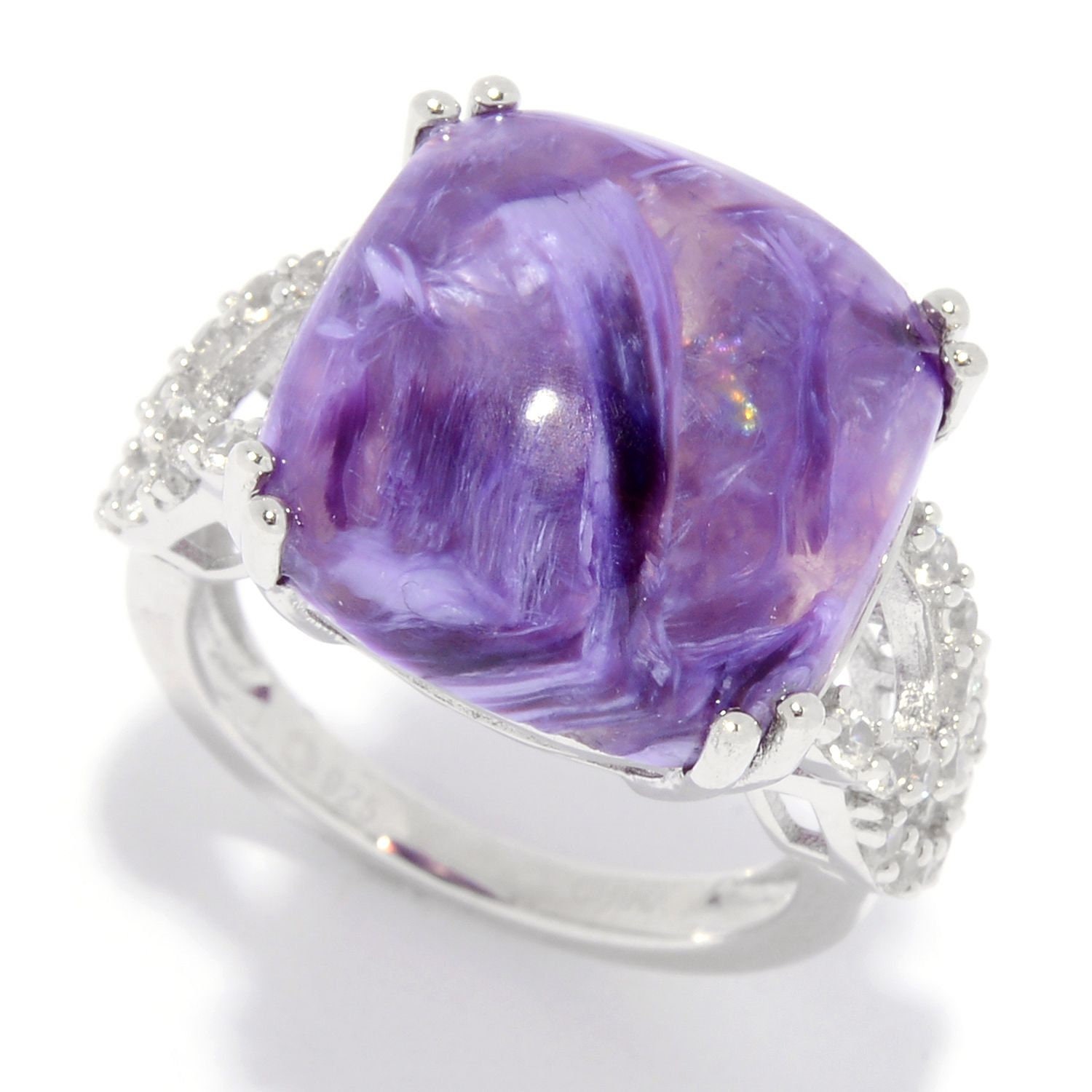 Pinctore Sterling Silver Zircon Ring Pinctore Sterling Silver Zircon Ring