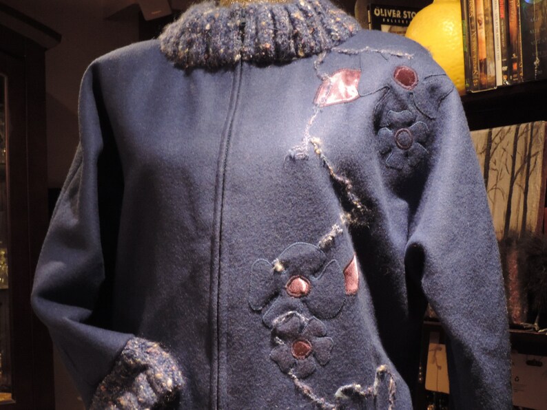 Vintage Jacket Wool Coat Handmade Vintage Coat Felting Etsy Canada