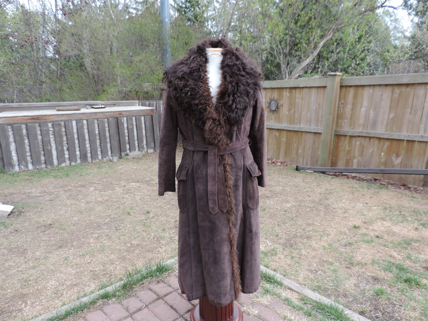 vintage fur lined coat