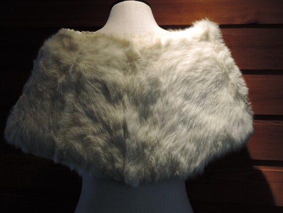 Vintage Fur Stole,Vintage Fur Shawl,Vintage Rabbi… - image 3