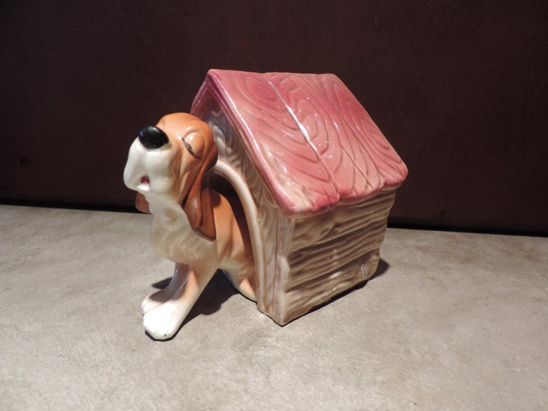 Vintage Dog in Doghouse Salt and Pepper Shakers