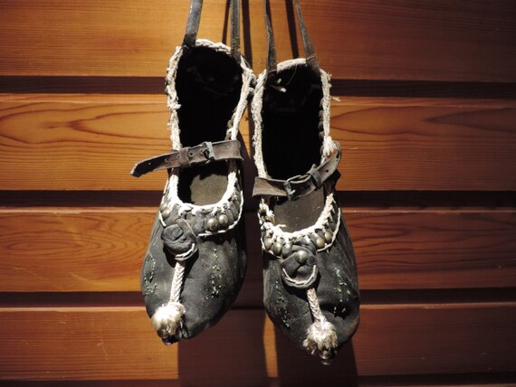 Antique Shoes,Antique Leather Shoes,Opanak Shoes,… - image 3