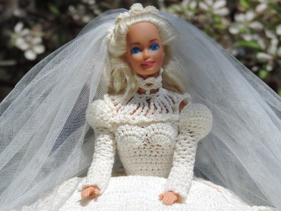 vintage barbie wedding dress