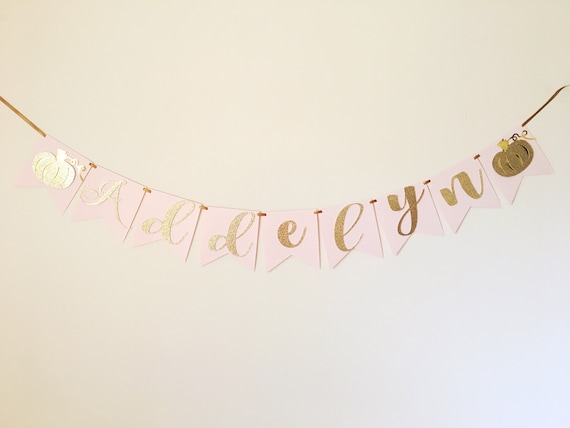 Pumpkin Birthday Banner, Pumpkin Name Banner, Little Pumpkin Banner, Little Pumpkin Birthday Decor, Pumpkin Themed Birthday Decor Il_570xn