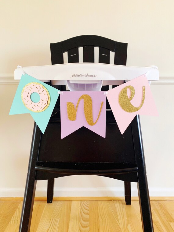 Donut High Chair Banner, Donut One Banner, Donut Party, Donut Banner, Donut Grow Up Banner, Donut First Birthday Il_570xn