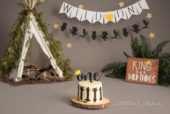 Wild One Cake Topper Where The Wild Things Are Cake Topper Etsy