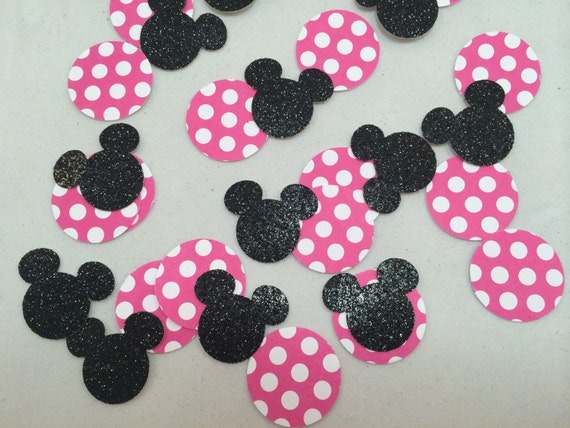 Minnie Mouse Confetti, Table confetti, Mouse Confetti, Glitter Confetti, Mouse Party, Table Scatter, Party Decor, Children's Party, Birthday Il_570xn