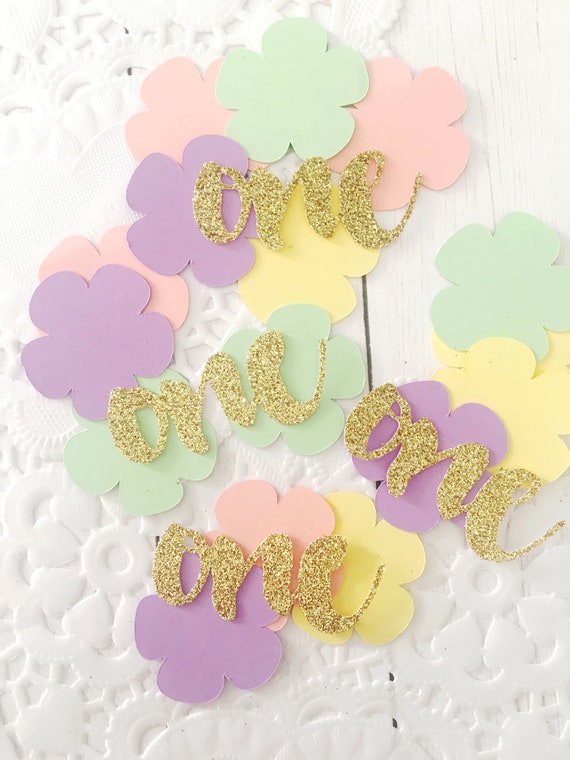 Flower Confetti Flower First Birthday Flower Party Garden Theme