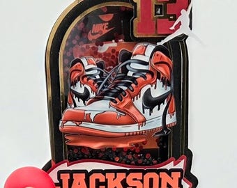 Sneaker Cake Topper – Jordans Party Decoration